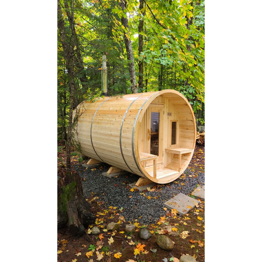 Leisurecraft CT Tranquility Barrel Sauna (Heating Option: Wood Burning Heater) 2