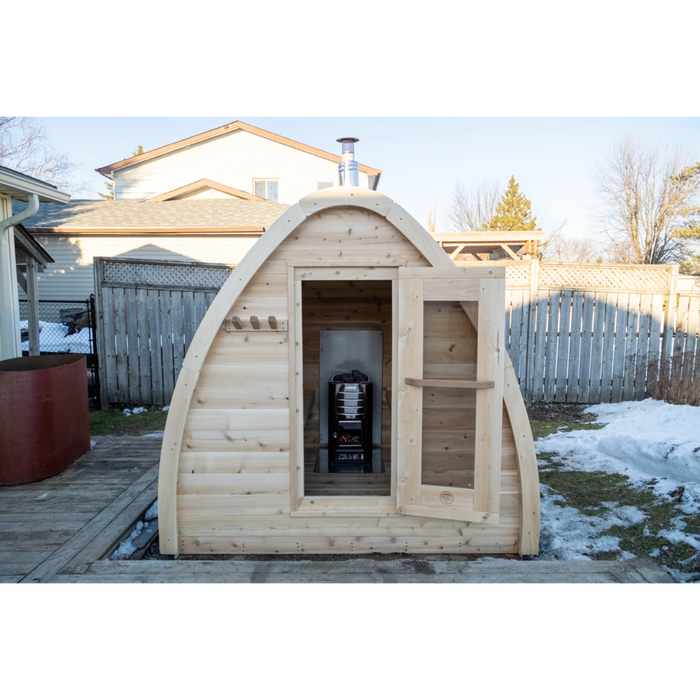 Leisurecraft CT MiniPOD Sauna (Heating Option: Wood Burning Heater) 3