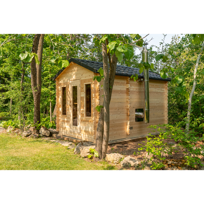 Leisurecraft CT Georgian Cabin Sauna with Changeroom (Heating Option: Wood Burning Heater) 14