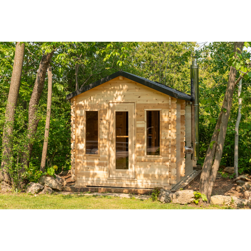 Leisurecraft CT Georgian Cabin Sauna with Changeroom (Heating Option: Wood Burning Heater) 1