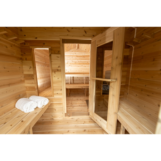 Leisurecraft CT Georgian Cabin Sauna with Changeroom (Heating Option: Wood Burning Heater) 2