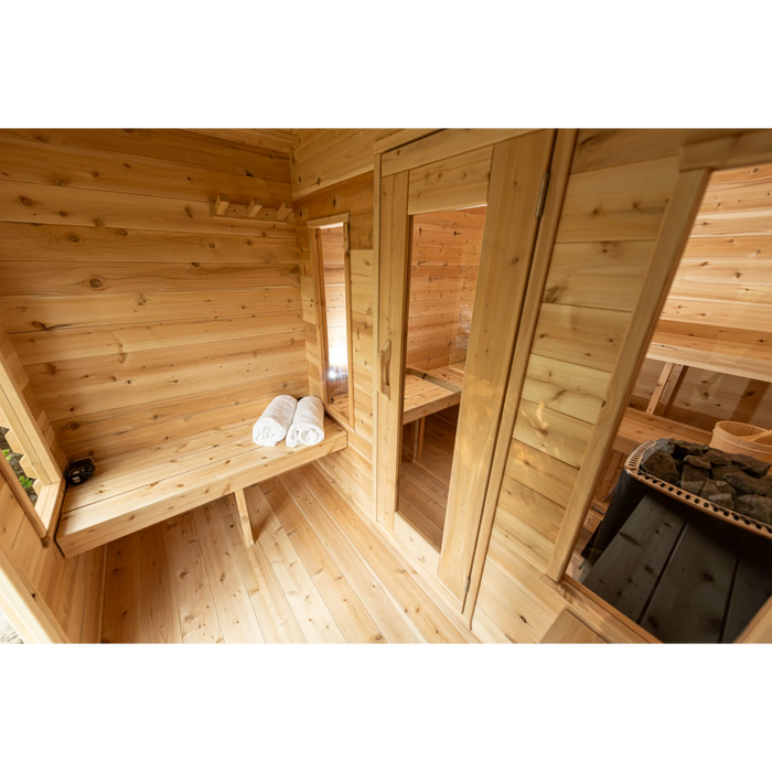 Leisurecraft CT Georgian Cabin Sauna with Changeroom (Heating Option: Wood Burning Heater) 3