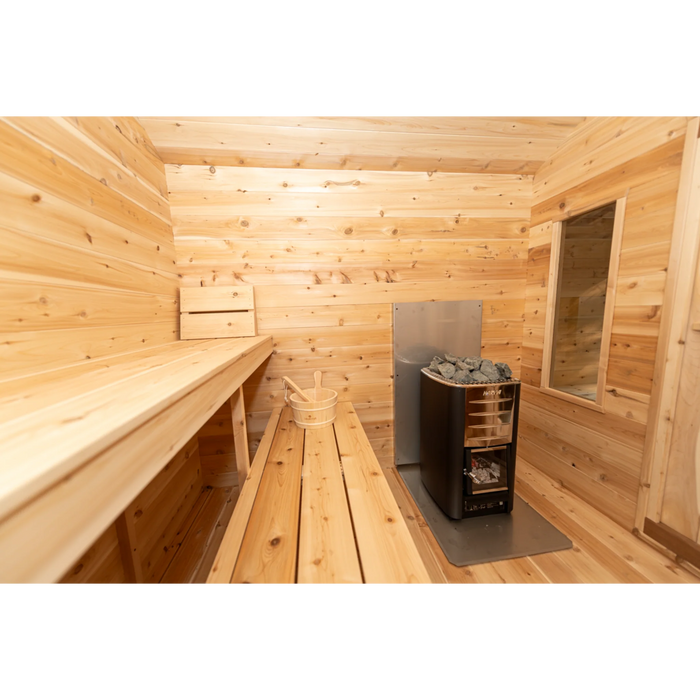 Leisurecraft CT Georgian Cabin Sauna with Changeroom (Heating Option: Wood Burning Heater) 9