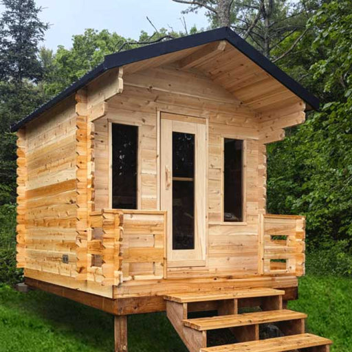 Leisurecraft CT Georgian Cabin Sauna with Porch | CTC88PE