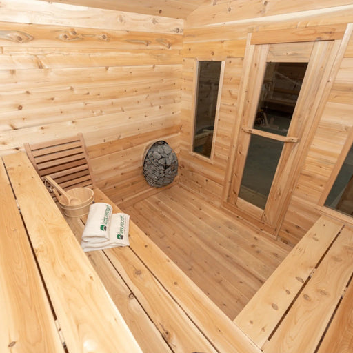 CTC88PW Goergian Cabin Sauna With Porch 7