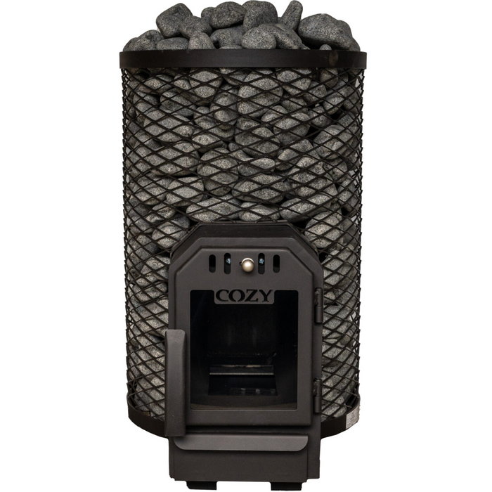 Cozy Heat O 12kW Thru-Wall Wood-Burning Sauna Stove | COZYOTW12