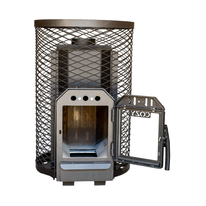Cozy Heat O 12kW Thru-Wall Wood-Burning Sauna Stove | COZYOTW12