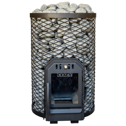 Cozy Heat O 12kW Thru-Wall Wood-Burning Sauna Stove | COZYOTW12