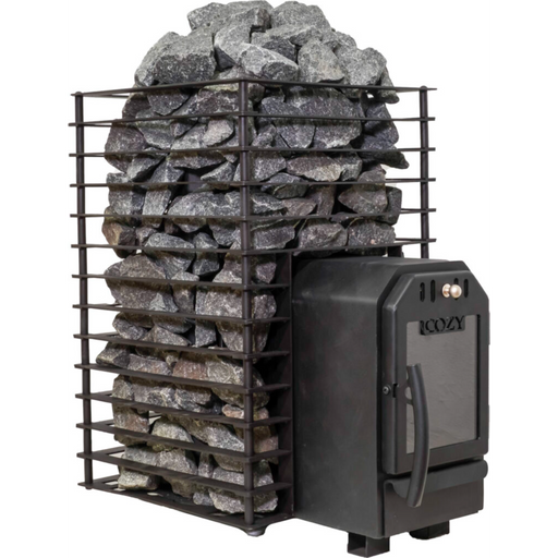 Cozy Heat Quattro 12kW Thru-Wall Wood-Burning Sauna Stove | COZYQUATTROTW12
