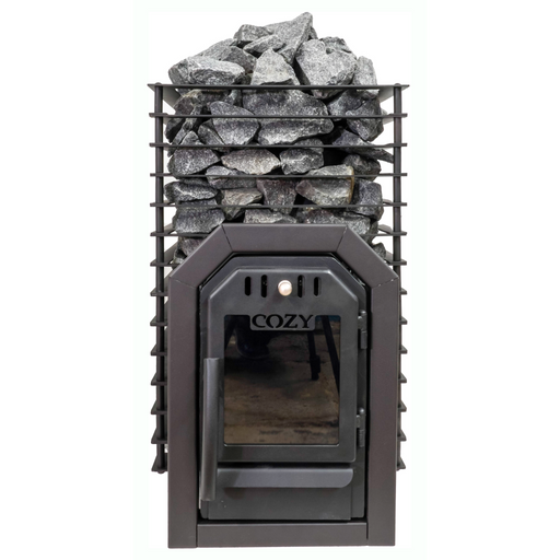 Cozy Heat Quattro 18kW Thru-Wall Wood-Burning Sauna Stove | COZYQUATTROTW18