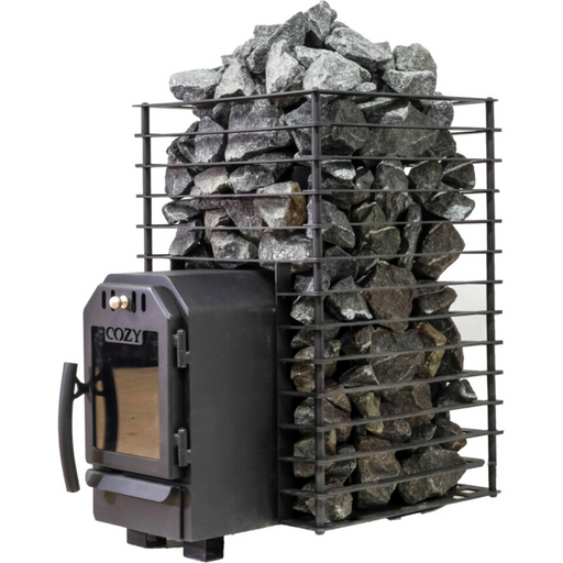 Cozy Heat Quattro 18kW Thru-Wall Wood-Burning Sauna Stove | COZYQUATTROTW18