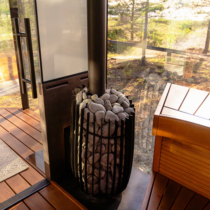 Cozy Heat SW 12kW Thru-Wall Wood-Burning Sauna Stove | COZYSWTW12