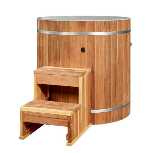 Dynamic Cold Therapy Cold Plunge Barrel - Plastic with Pacific Cedar Exterior | DCT-B-042-PLPC-34