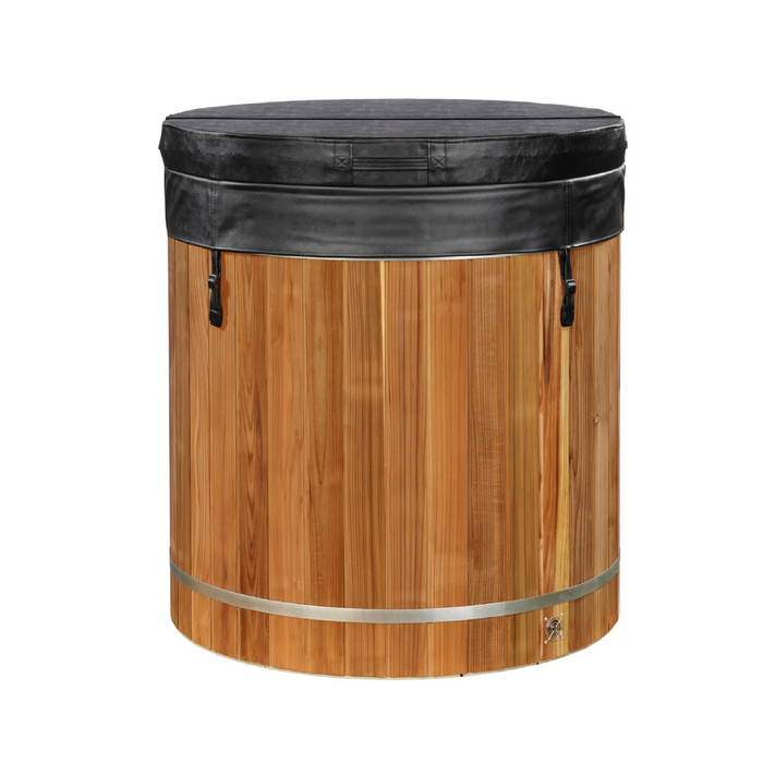 Dynamic Cold Therapy Cold Plunge Barrel - Plastic with Pacific Cedar Exterior | DCT-B-042-PLPC-34