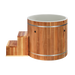 Dynamic Cold Therapy Cold Plunge Barrel - Plastic with Pacific Cedar Exterior | DCT-B-042-PLPC-34
