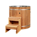 Dynamic Cold Therapy Cold Plunge Barrel - 304 Stainless Steel with Pacific Cedar Exterior | DCT-B-042-SSPC-34