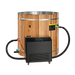 Dynamic Cold Therapy Cold Plunge Barrel - 304 Stainless Steel with Pacific Cedar Exterior | DCT-B-042-SSPC-34