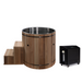 Dynamic Cold Therapy Barrel 316 Ultra Stainless Steel Cold Plunge with Pacific Cedar Exterior 9