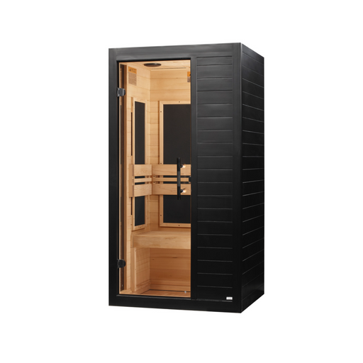 Dynamic Veneto Black Finish 1-2 Person Low EMF Far Infrared Sauna | DYN-6115-06