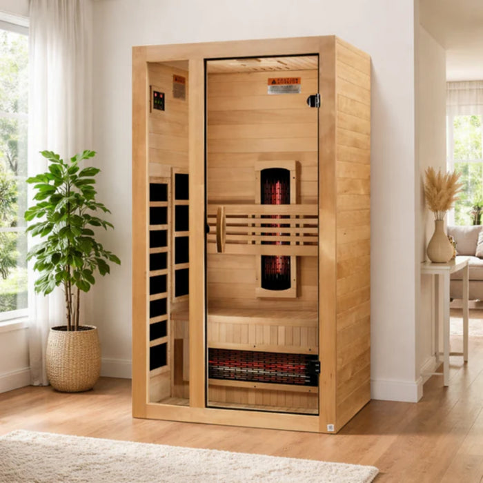 Dynamic Gracia 1-2 Person Full Spectrum Near Zero EMF Far Infrared Sauna | DYN-6119-03 FS