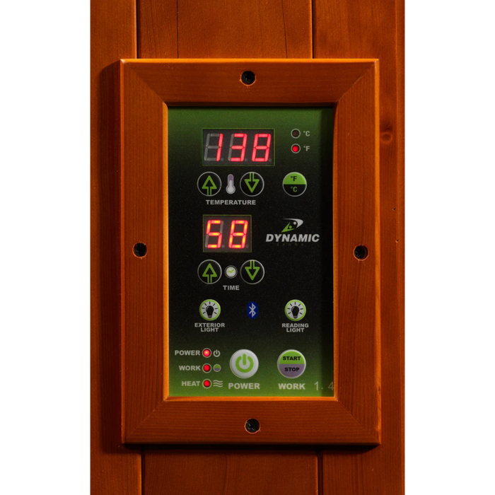 Dynamic Venice Limited Elite 2-Person Ultra Low EMF Far Infrared Sauna | DYN-6210-04 Elite | control pad