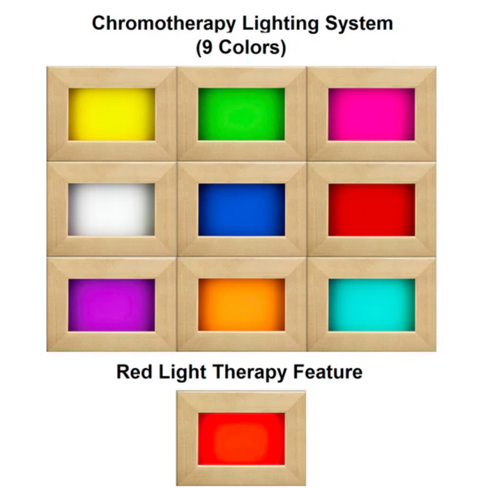 Dynamic Venice Limited Elite 2-Person Ultra Low EMF Far Infrared Sauna | DYN-6210-04 Elite | chromotherapy lighting system