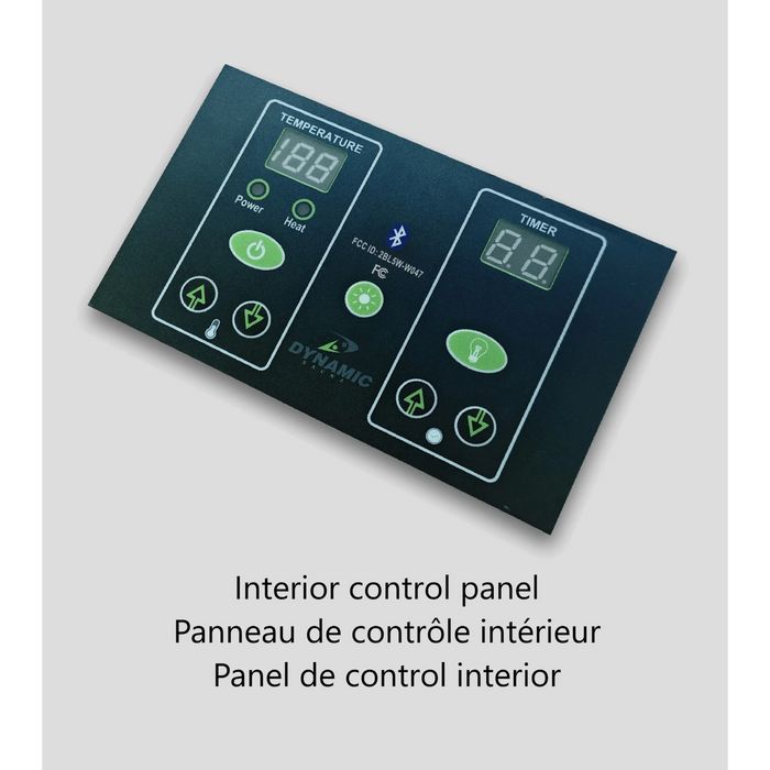Dynamic "Serena" 2-Person Ultra Low EMF Far Infrared Sauna (New 2026 Model) | DYN-6229-01 Elite Control Pad