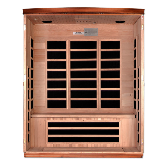 Dynamic Lugano 3-person Low EMF FAR Infrared Sauna 4