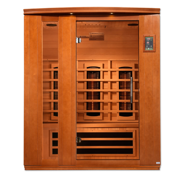 Dynamic Lugano 3-Person Full Spectrum Near Zero EMF FAR Infrared Sauna 1