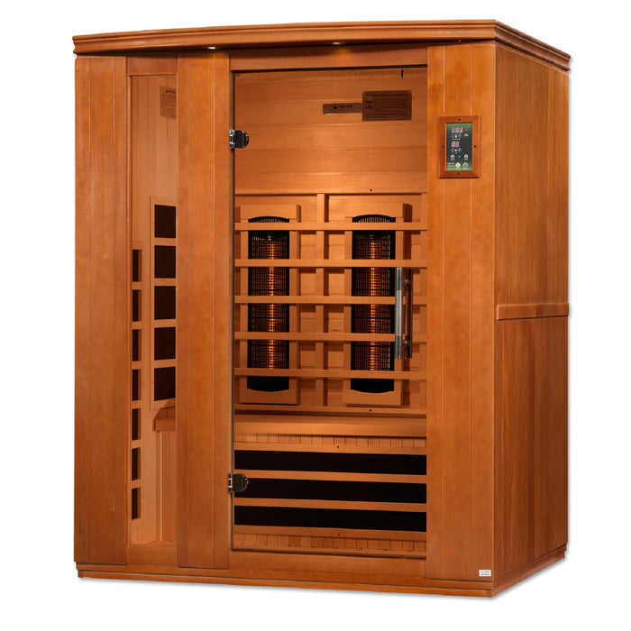 Dynamic Lugano 3-Person Full Spectrum Near Zero EMF FAR Infrared Sauna 3