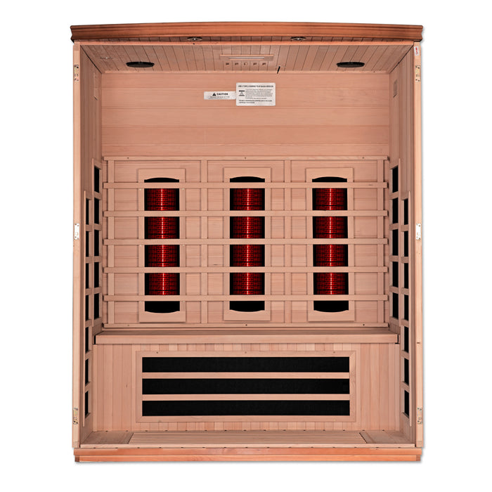 Dynamic Lugano 3-Person Full Spectrum Near Zero EMF FAR Infrared Sauna 4