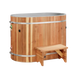 Dynamic Cold Therapy Oval Barrel Cold Plunge Tub (Pacific Cedar)