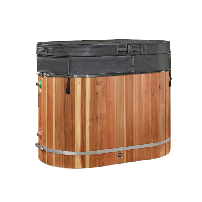 Dynamic Cold Therapy Oval Barrel Cold Plunge Tub (Pacific Cedar)
