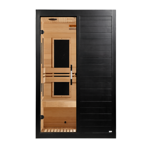 Dynamic Lucca Black Finish 2-Person Ultra Low EMF Far Infrared Sauna | DYN-6215-06 Elite