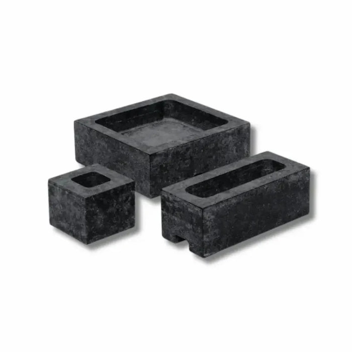 EOS Cubius Loop 4 Carved Soapstone Sauna Stones - Black