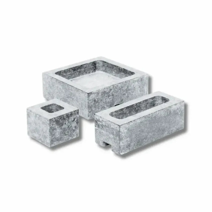 EOS Cubius Loop 4 Carved Soapstone Sauna Stones - White
