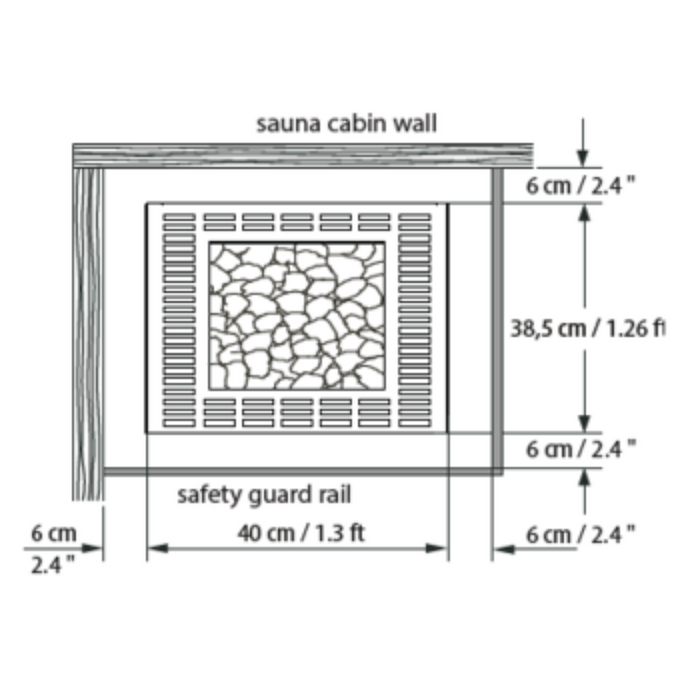 EOS Cubo Avantgarde Electric Sauna Heater