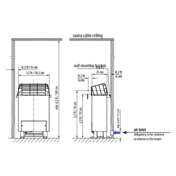 EOS Gracil Electric Sauna Heater
