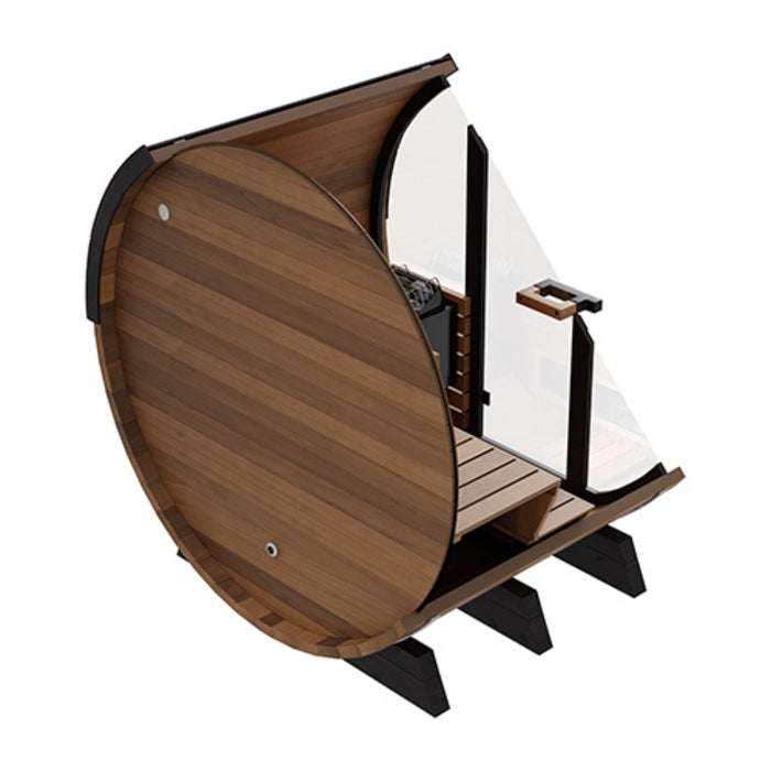 Finnmark FD-6 4-Person Cedar Traditional-Infrared Barrel Sauna | FD-KN006