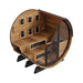 Finnmark FD-6 4-Person Cedar Traditional-Infrared Barrel Sauna | FD-KN006