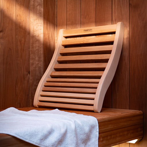Finnmark Curve Canadian Red Cedar Ergonomic S-Shape Sauna Backrest