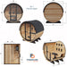 Finnmark Trinity FD-7 4-Person Thermo-Aspen Combination Traditional + Infrared Barrel Sauna | FD-KN007