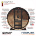 Finnmark Trinity FD-7 4-Person Thermo-Aspen Combination Traditional + Infrared Barrel Sauna | FD-KN007