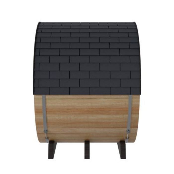 Finnmark Trinity FD-7 4-Person Thermo-Aspen Combination Traditional + Infrared Barrel Sauna | FD-KN007