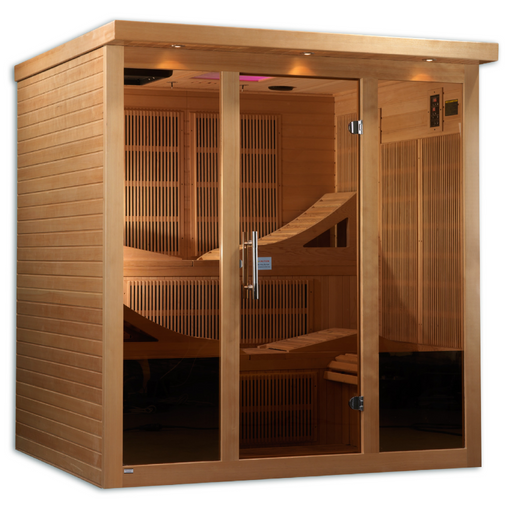 Golden Designs Monaco Elite 6-person PureTech™ Near Zero EMF FAR Infrared Sauna 5