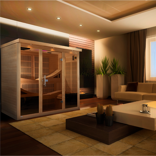 Golden Designs Monaco Elite 6-person PureTech™ Near Zero EMF FAR Infrared Sauna 2