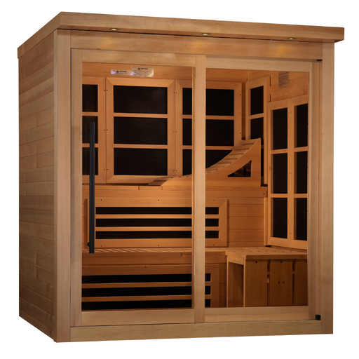 Golden Designs Monaco Limited Edition 6-person PureTech™ Near Zero EMF FAR Infrared Sauna 3