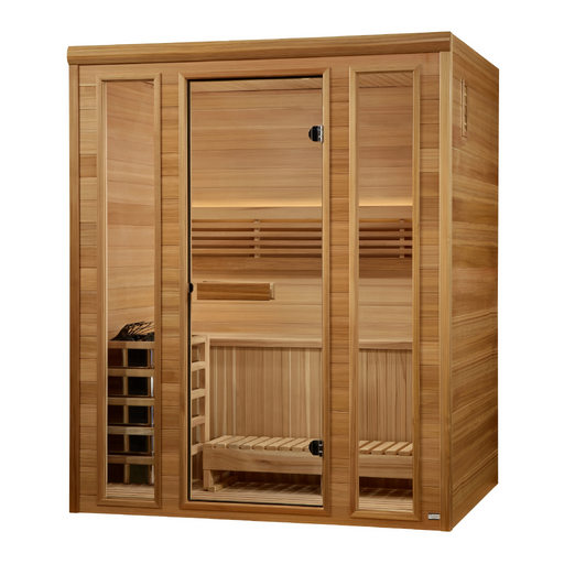 Golden Designs 2025 "Andermatt" 3-Person Traditional Steam Sauna | GDI-7030-01
