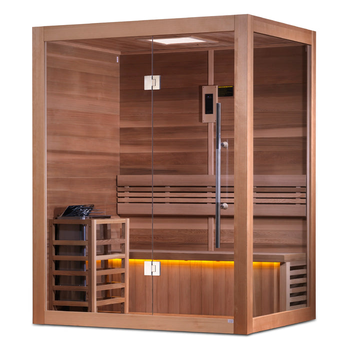 Golden Designs "Hanko Edition" 2 Person Indoor Traditional Sauna 4