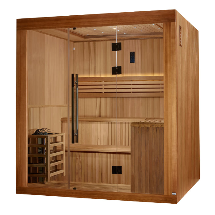 Golden Designs 2025 Updated "Osla Edition" 6 Person Traditional Sauna 3